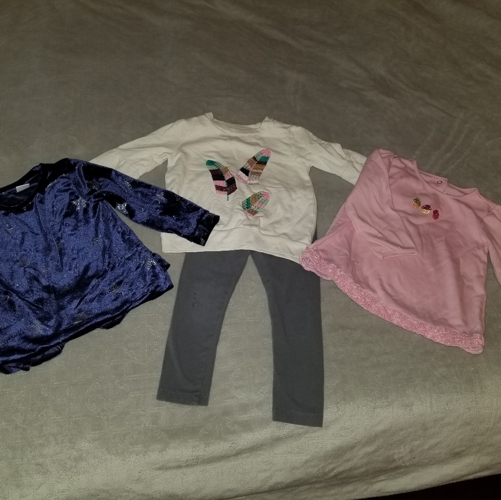 NWOT Gymboree Lot of 4 Long-Sleeve Shirts & Pants